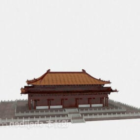 Kinesiska palatset forntida arkitektur 3d-modell