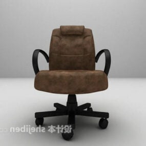 Chaise de bureau avec accoudoirs modèle 3D