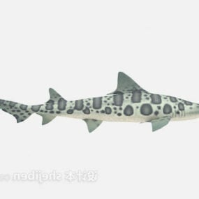 Model 3D dużej ryby morskiej