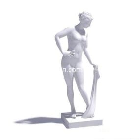 Græsk kvindelig kunststatue 3d-model