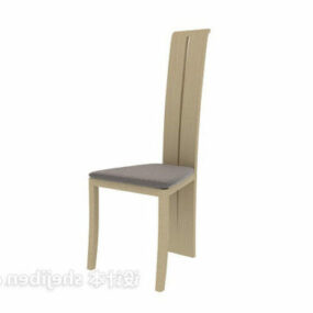 3d модель крісла з високою спинкою в стилі модерн