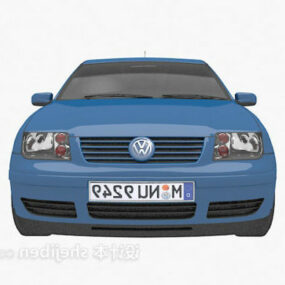 Blue Volkswagen Car 3d model
