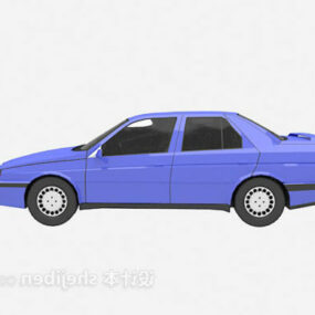 Mô hình 3d ô tô màu tím