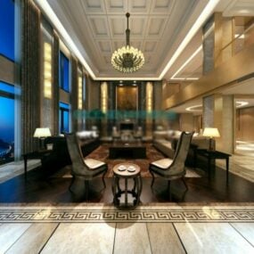 Luxury Meeting Room Design 3d model