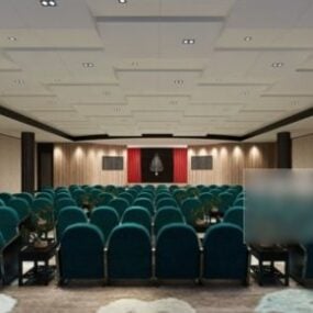 3D model scény interiéru konferenčního centra