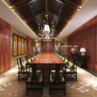 Chinese Conference Room Interior Scene