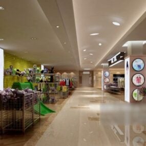 Mall Corridor 3d-modell