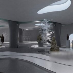 مدل سه بعدی غرفه نمایشگاه