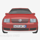3d model  of the red Volkswagen.
