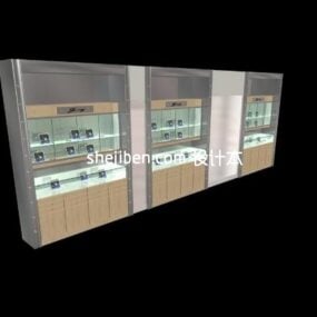 Glass Showcase Booth 3d model