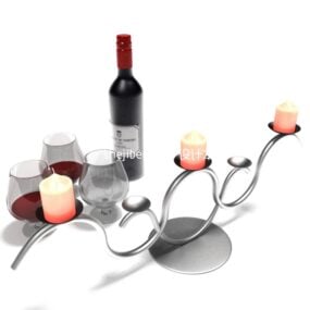 Cabernet Sauvignon Wine Grape Bottle 3d model