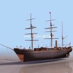 Barkasse Boat 3d model