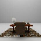 Teppich-Set für Schreibtisch und Stuhl