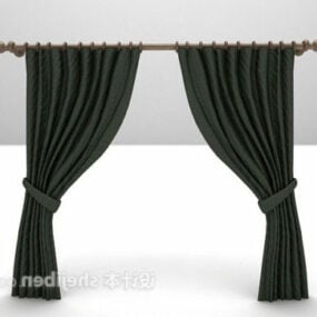 Textile Curtain For Bedroom 3d model