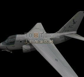 Spionageflugzeug-Geheimwaffe 3D-Modell
