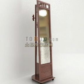 Classic Wood Tower Clock 3d-model