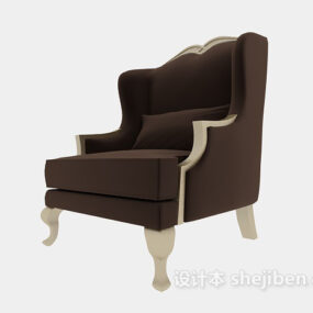 Sofa Chair Wireframe 3d model