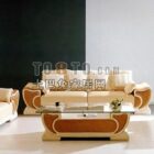 Aesthetic comfort modern sofa 3d model .