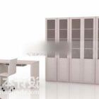 All-in-one desk cabinet 3d model .