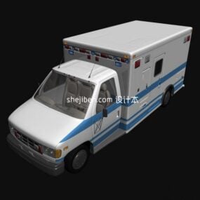 Τρισδιάστατο μοντέλο φορτηγού ασθενοφόρου
