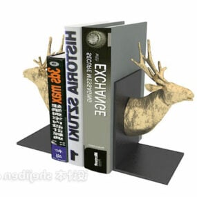 Décoration de stand de livre américain modèle 3D