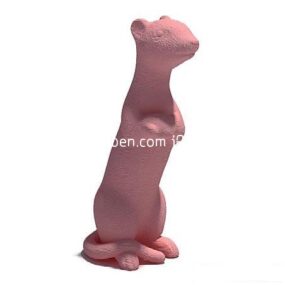 Animal Mouse Sculpture 3d model