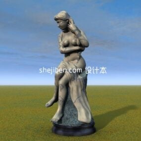 Estatua humana de arte griego modelo 3d