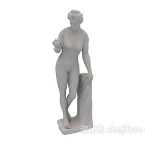 Patung Seni Yunani Wanita model 3d