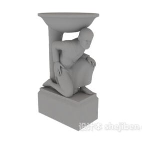 Umělecká socha 3D model