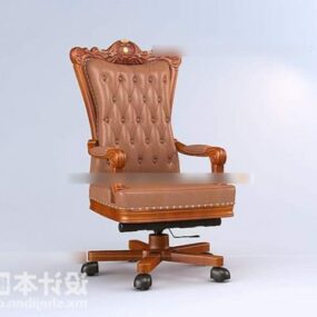 Classic Boss Chair Ξύλινα έπιπλα 3d μοντέλο