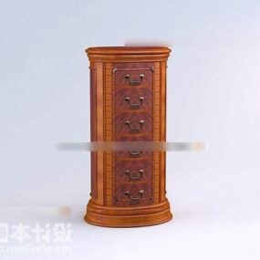 Modello 3d di mobili in legno per armadietto da intaglio