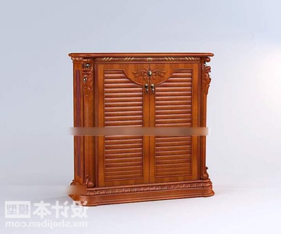 Muebles clásicos de madera del gabinete de zapatos