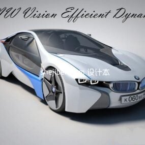 BMW 850クーペ車3Dモデル