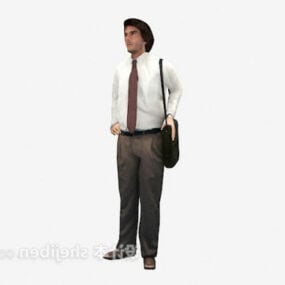 Backpack Man Character 3d model