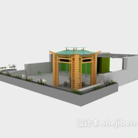 Tech Center Building 3d model