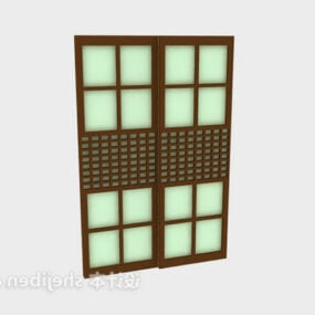 Wood Door Wood Frame 3d model