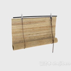 Tirai Gulung Bambu Klasik model 3d