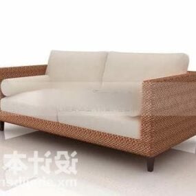 Бамбукова оббивка дивана 3d модель