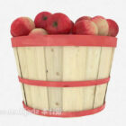 Barrel fruit plate 3d model .