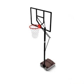 Modelo 3d de equipamento de rack de basquete