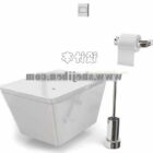 Rectangle Toilet With Accessories