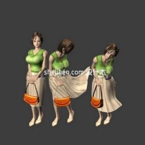 Ancient Shaolin Monk 3d model