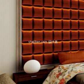 Schlafzimmermöbel mit weicher Rückwand 3D-Modell