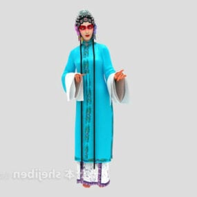 Personnage de l'Opéra de Pékin modèle 3D