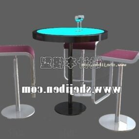 Chaise de bar club modèle 3D
