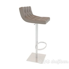 Modelo 3d de cadeira de barra de aço