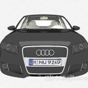 Model 3D samochodu Audi czarnego sedana