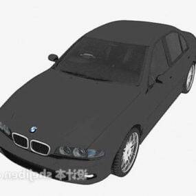 Bmw bil svartlakkert 3d-modell