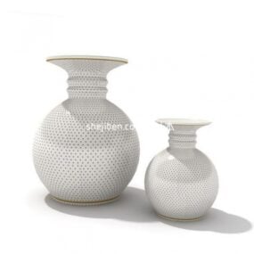 Vintage Vase Low Poly 3d-modell