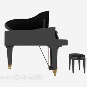 Teatterin Grand Piano 3d-malli